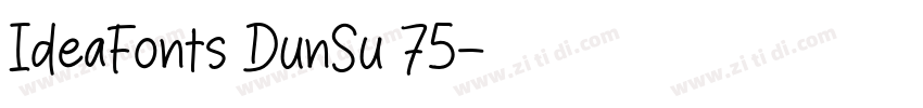 IdeaFonts DunSu 75字体转换